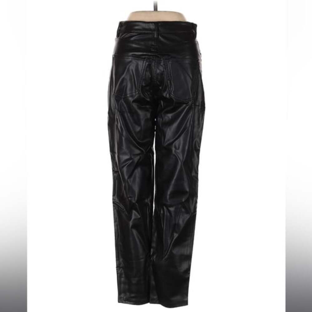 Zara Straight Faux Leather Pants Size 2 New - Picture 4 of 5